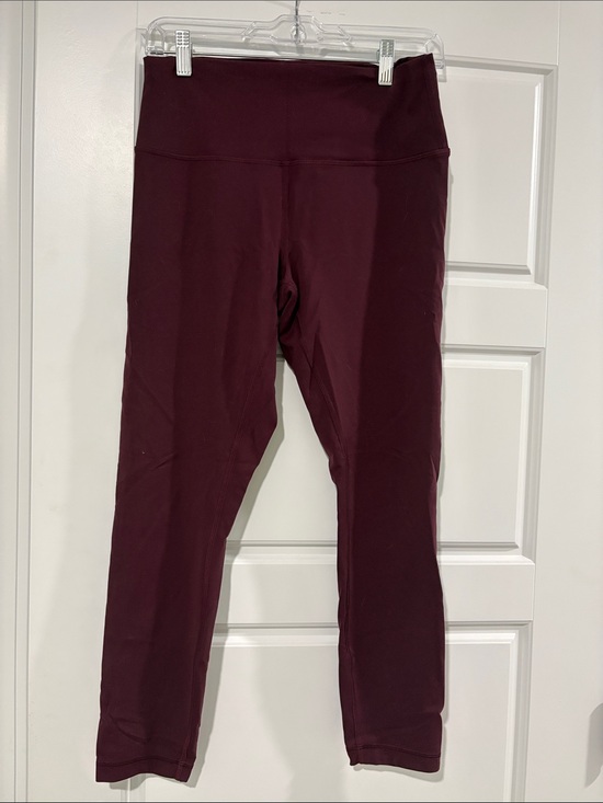 lululemon athletica Pants - Lululemon Wunder Train High-Rise Tight 25" burgundy